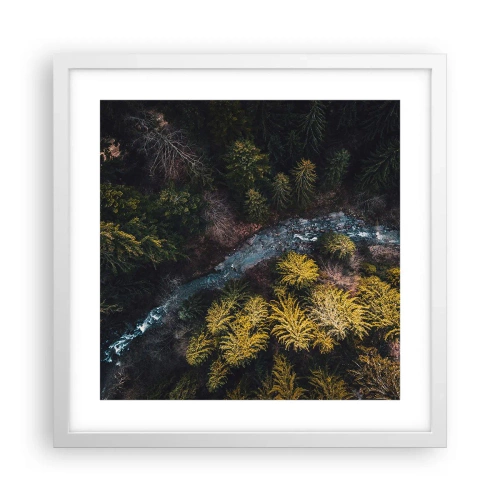 Poszter fekete keretben - Gyorsan, egyre gyorsabban - 40x40 cm