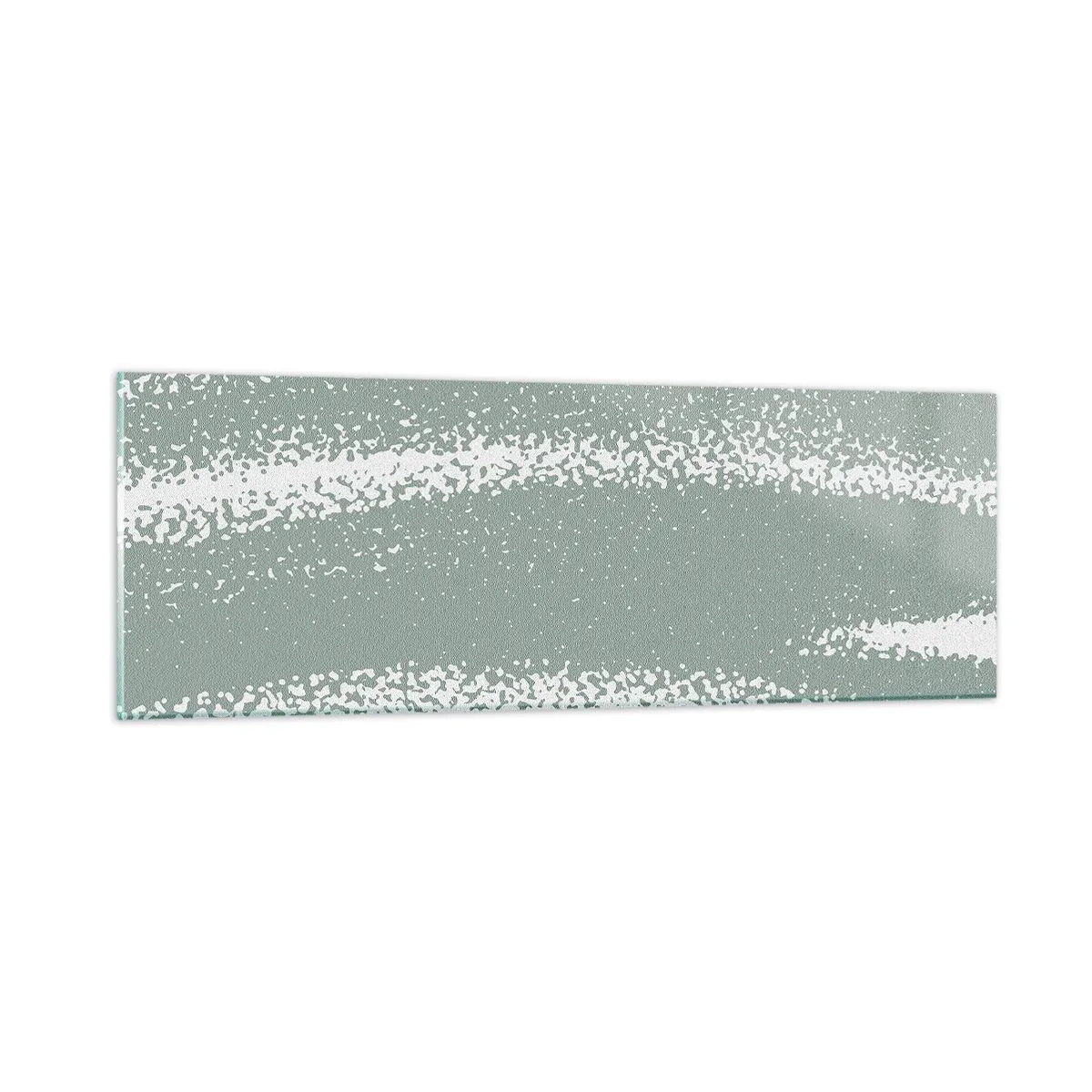 Üveg kép - Absztrakció téli hangulatban - 90x30 cm