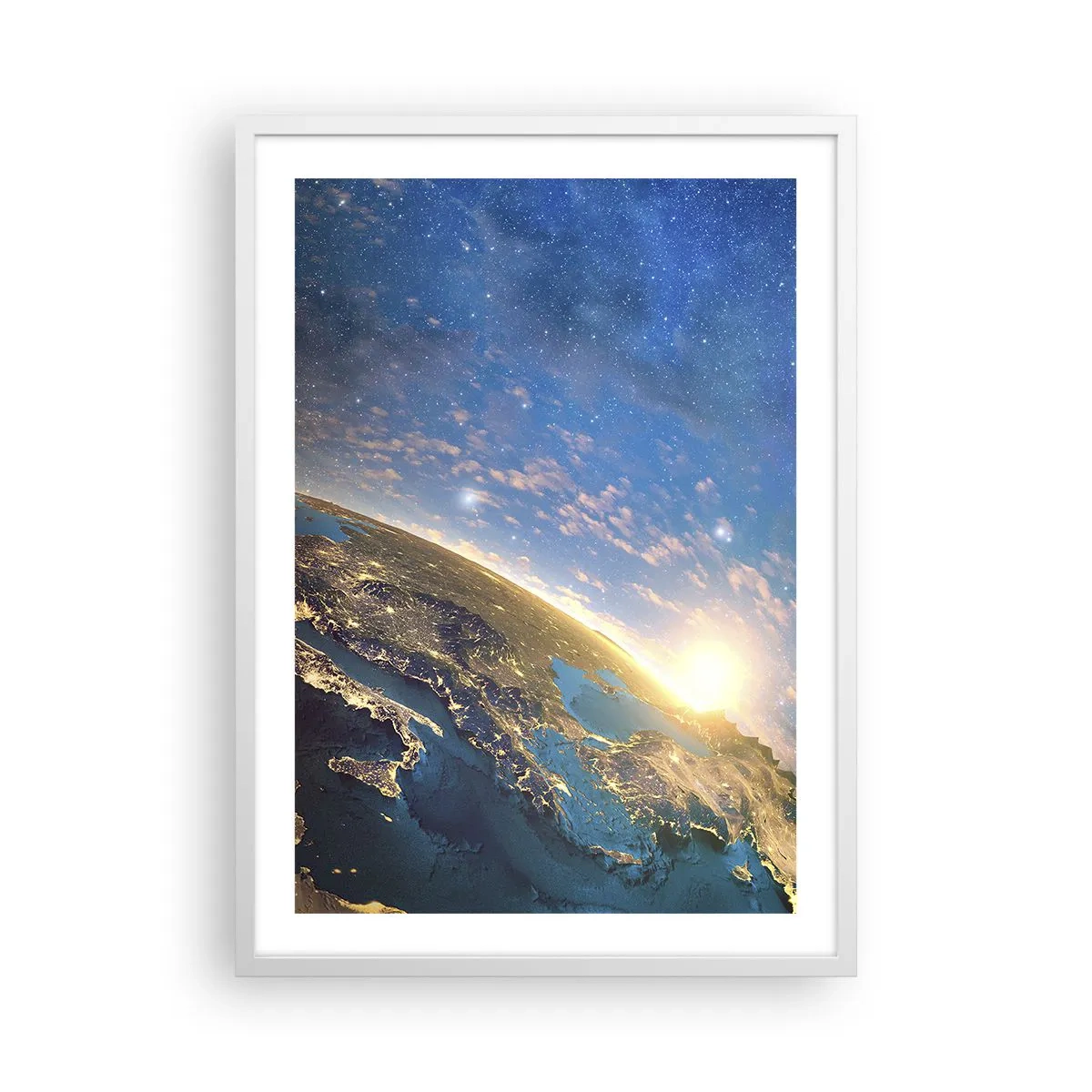 Poszter fekete keretben - Tekintsünk magunkra távolról - 50x70 cm