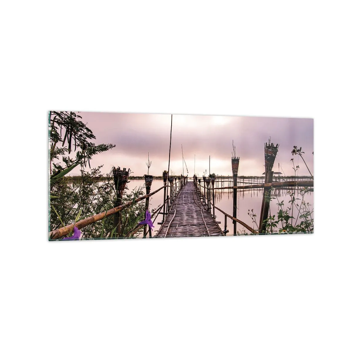 Üveg kép - Nyugalom és csend Ázsiában - 120x50 cm