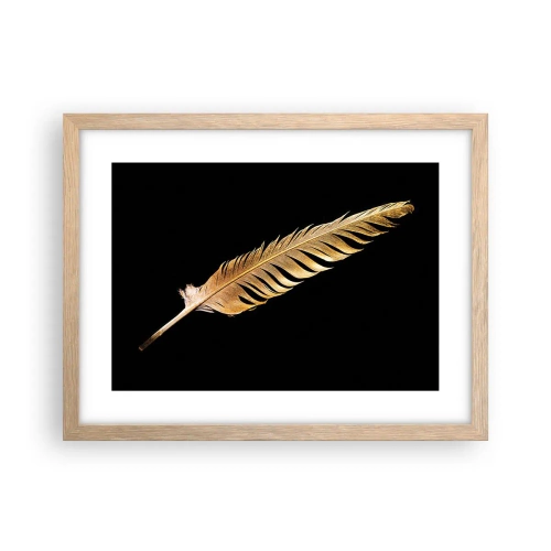 Poszter világos tölgy keretben - Tökéletes tollal ellátva - 40x30 cm