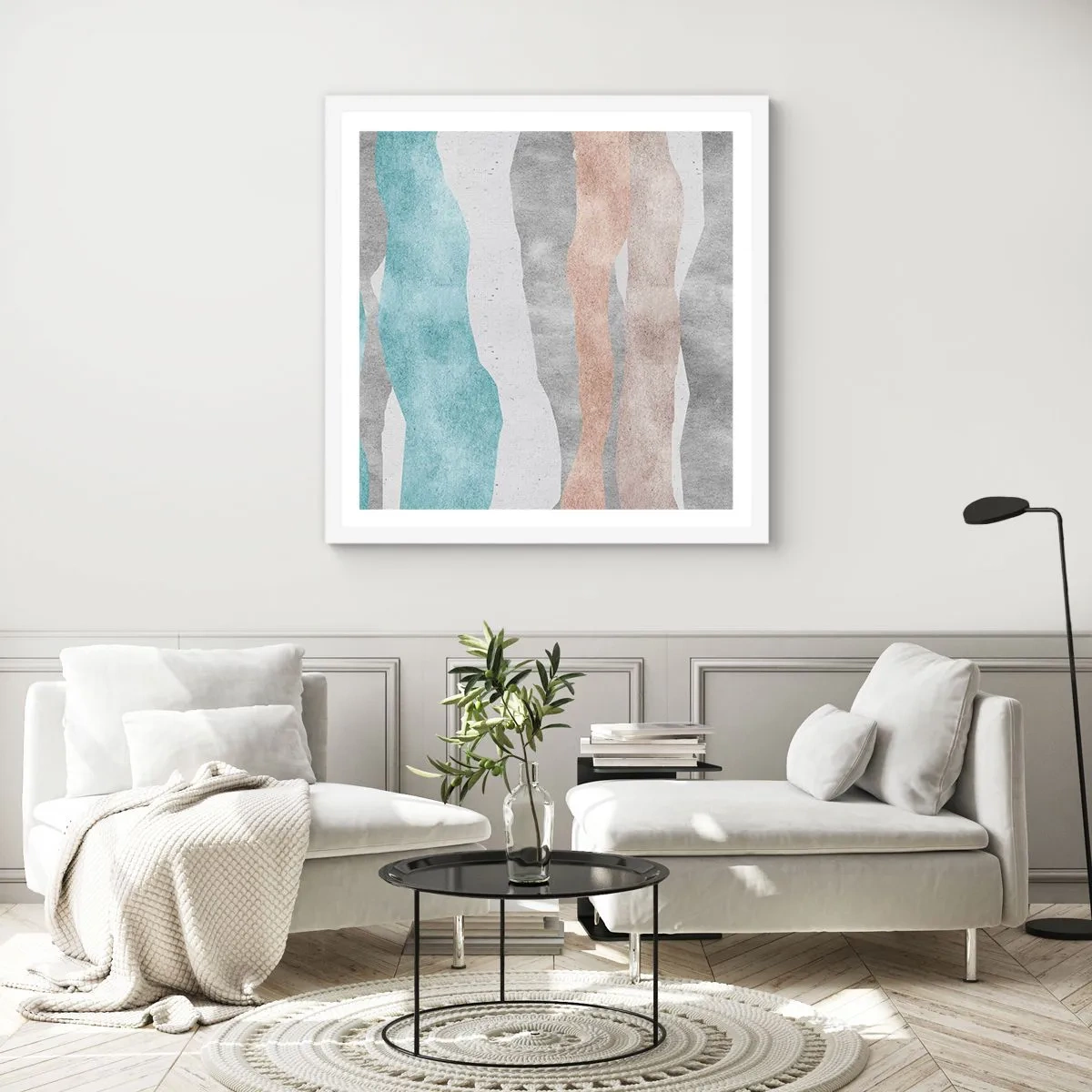 Poszter fekete keretben - A meghittség tanulmánya - 40x40 cm