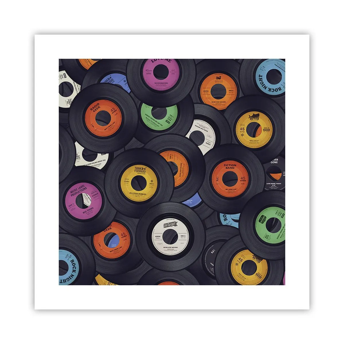 Poszter - A klasszika színei - 40x40 cm