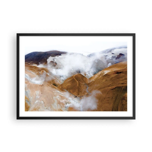 Poszter fehér keretben - Izland nyers szépsége - 70x50 cm