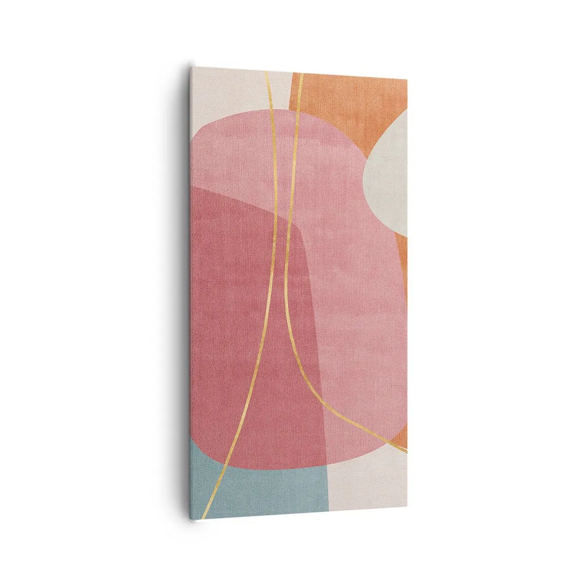 Vászonkép - Pasztell kompozíció aranyszálakkal - 65x120 cm