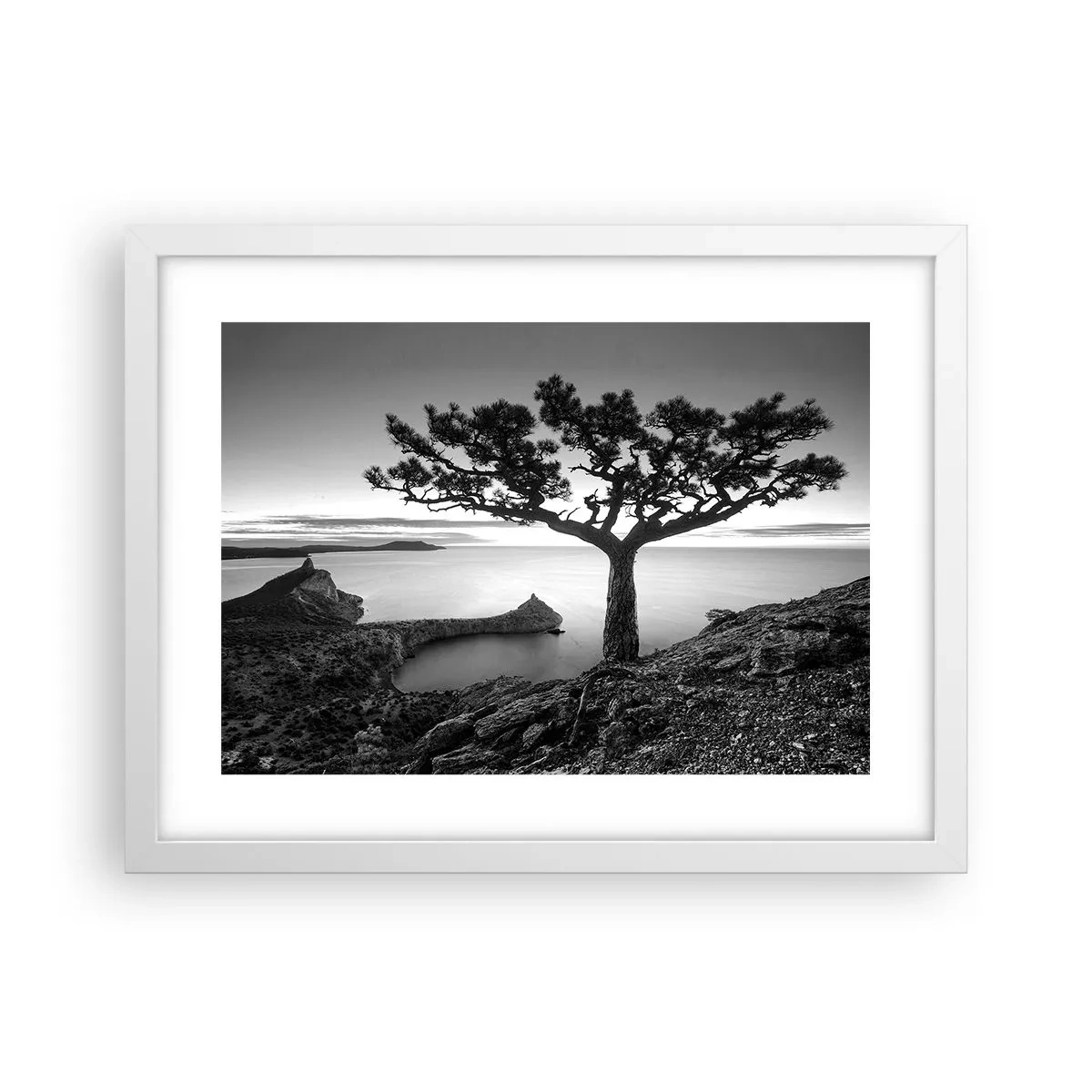 Poszter fekete keretben - Béke a horizontig - 40x30 cm