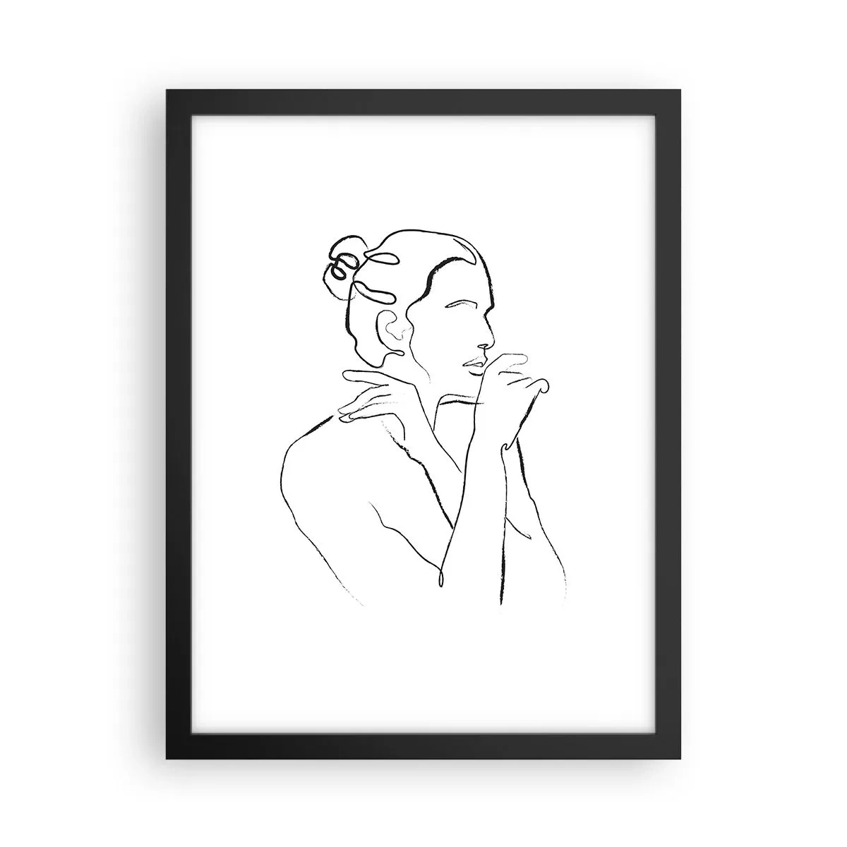 Poszter fehér keretben - Akt: érzéki misztérium - 30x40 cm