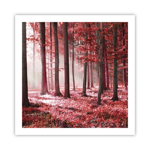 Poszter - A piros különösen szép - 60x60 cm