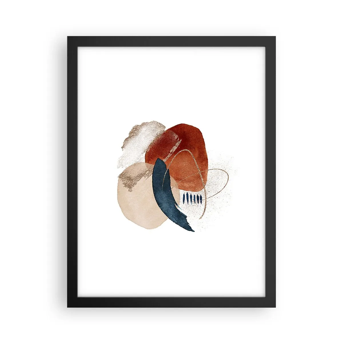 Poszter fehér keretben - Ovális kompozíció - 30x40 cm