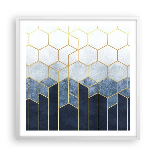 Poszter fekete keretben - Kompozíció szinkópa ritmusban - 60x60 cm
