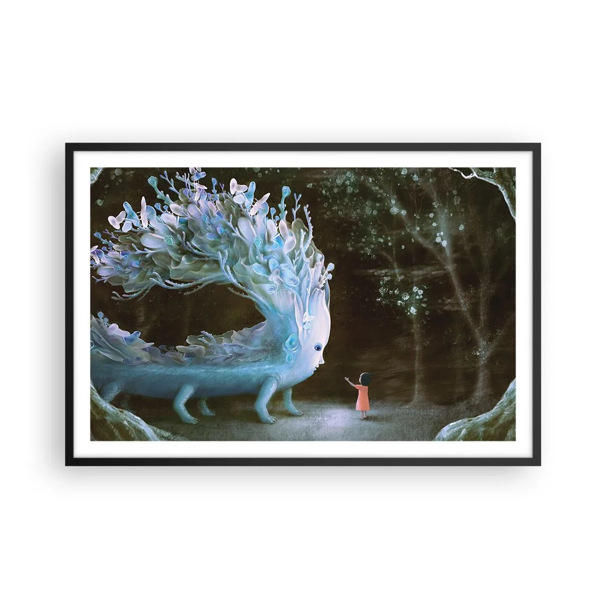 Poszter fehér keretben - Fantasztikus találkozás - 91x61 cm