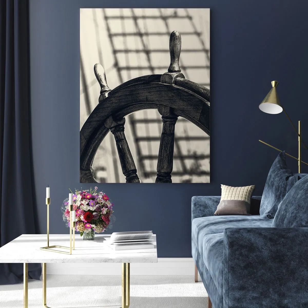 Üveg kép - Tengeri történetek - 80x120 cm