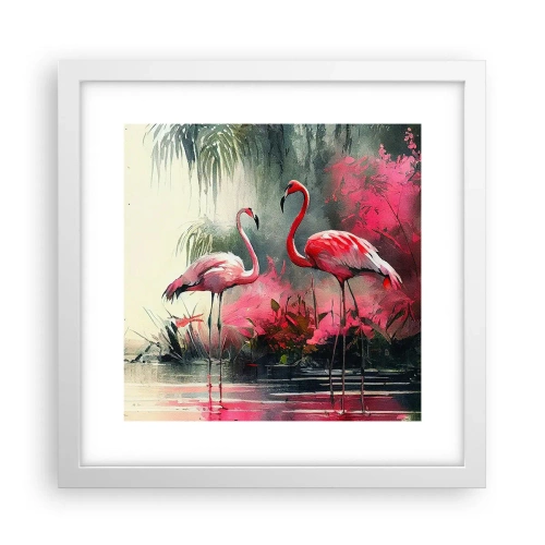 Poszter fekete keretben - Egy lecke a természetes bájról - 30x30 cm