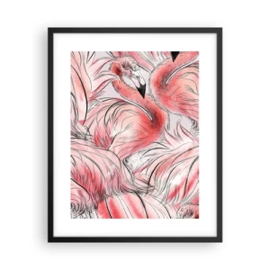 Poszter fehér keretben - Madári  corps de ballet - 40x50 cm