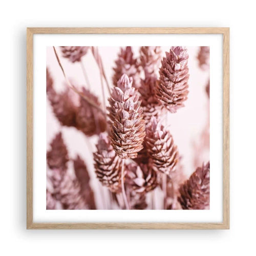 Poszter világos tölgy keretben - Látszólag feltűnő - 50x50 cm