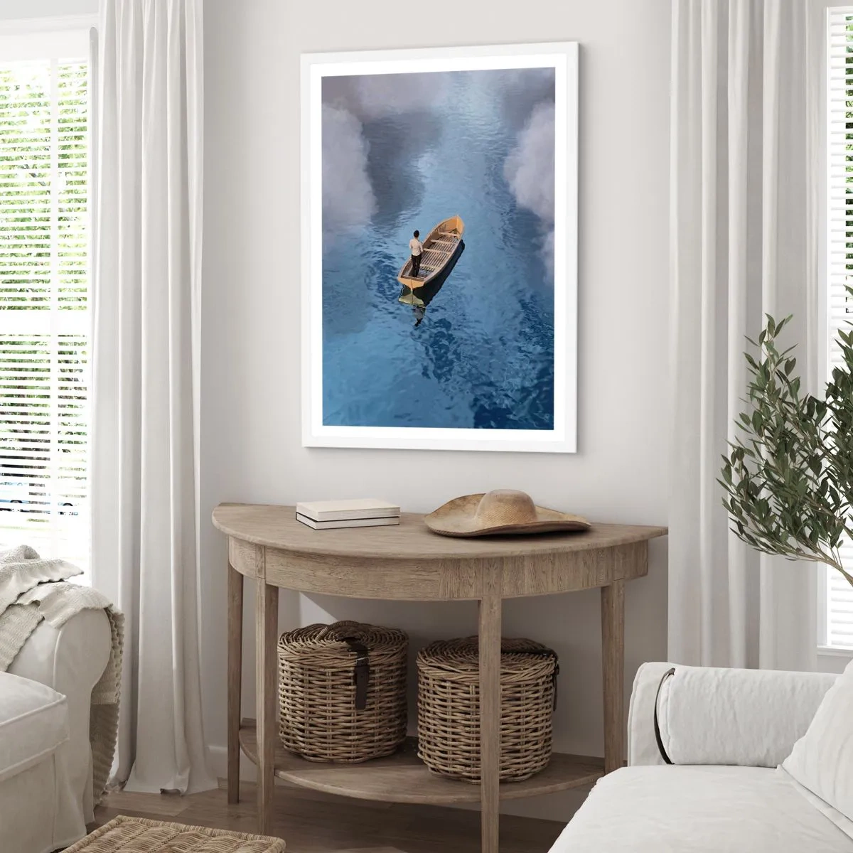 Poszter fekete keretben - Az élet - az utazás - az ismeretlen - 50x70 cm