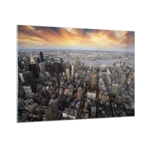 Üveg kép - Korunk dobogó szíve - 100x70 cm