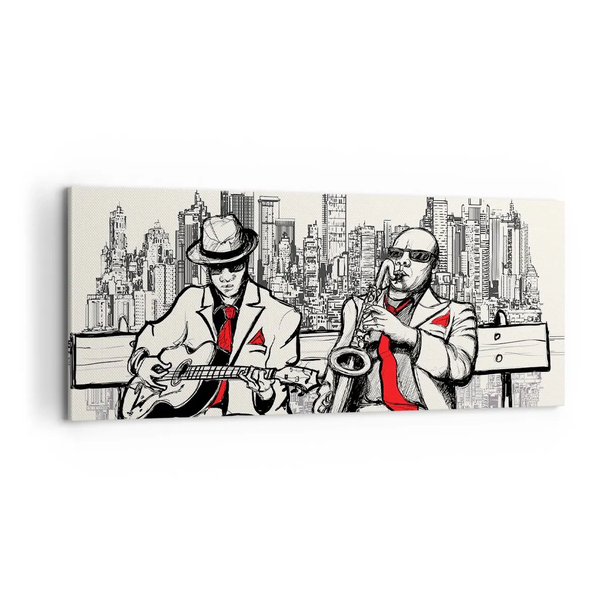 Vászonkép - New York-i improvizáció - 100x40 cm