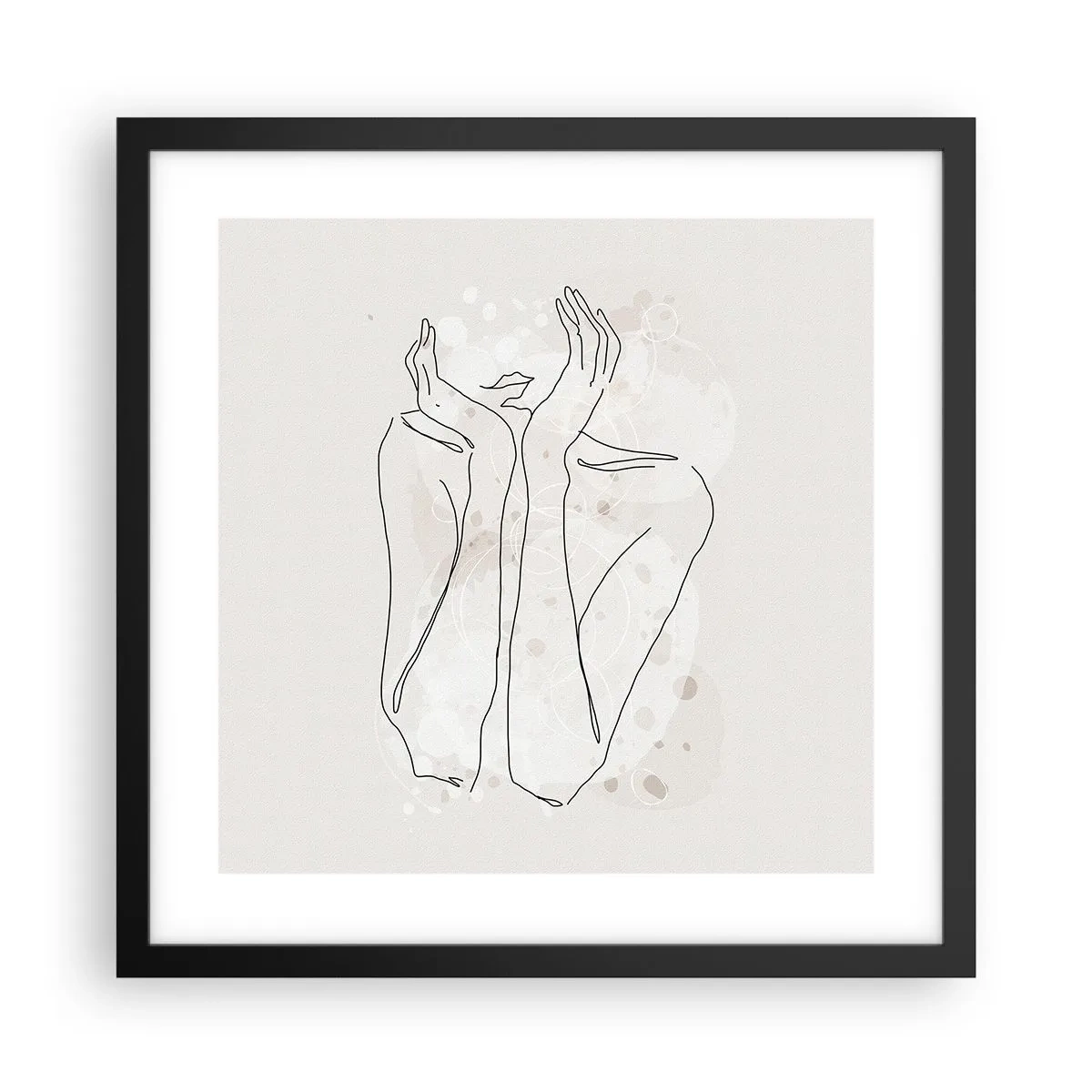 Poszter fehér keretben - Várva-várt pillanat - 40x40 cm