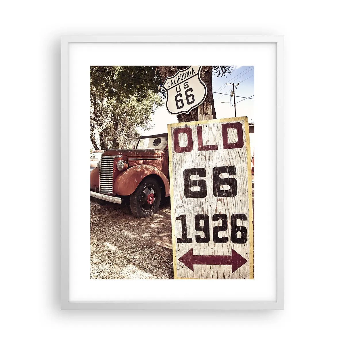 Poszter fekete keretben - Az amerikai tartomány legendája - 40x50 cm