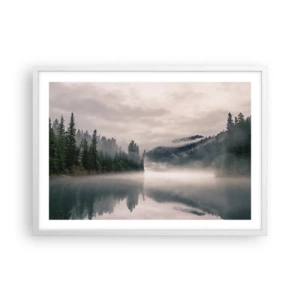 Poszter fekete keretben - Ábrándosan, ködben - 70x50 cm