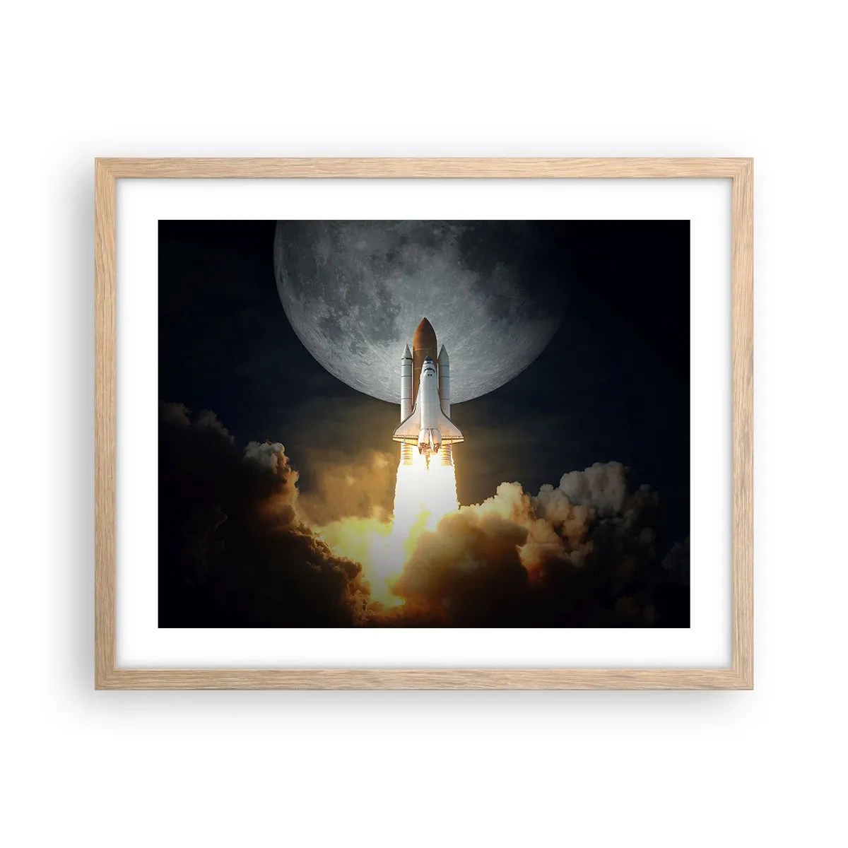 Poszter világos tölgy keretben - Egy földöntúli kaland kezdete - 50x40 cm