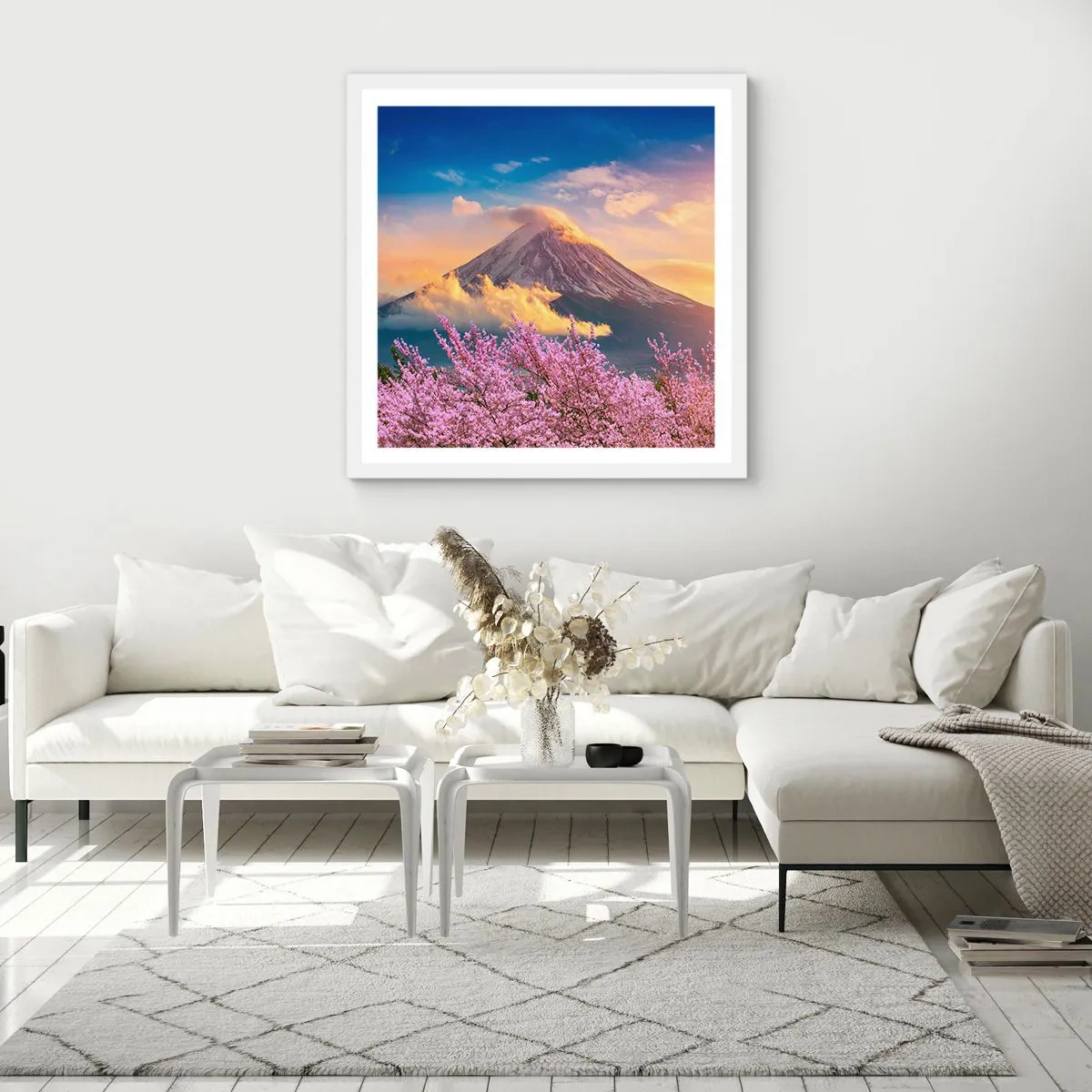 Poszter fekete keretben - Japán szentség - 40x40 cm