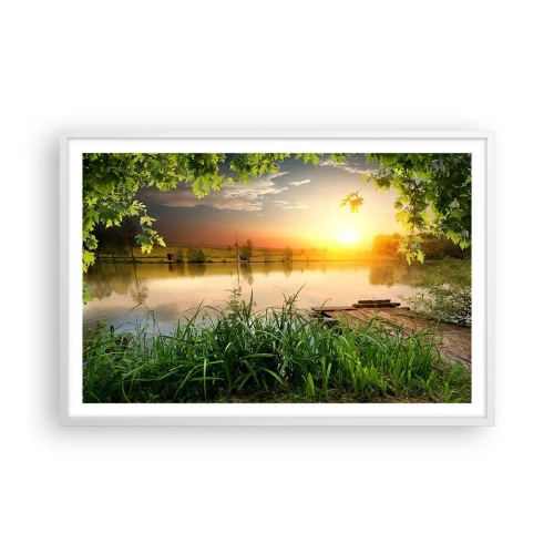 Poszter fekete keretben - Táj zöld keretben - 91x61 cm