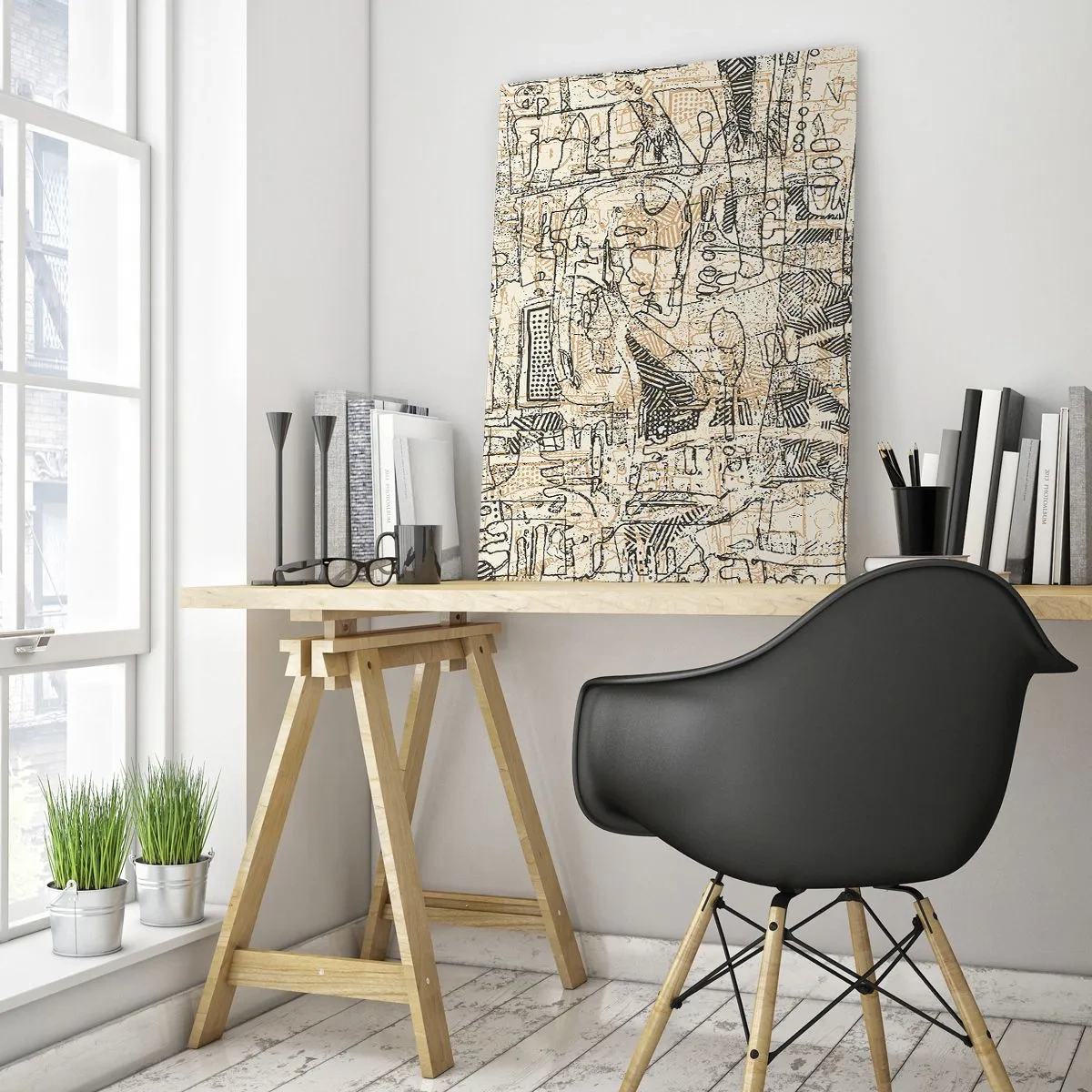 Üveg kép - Dekódolásra vár - 50x70 cm