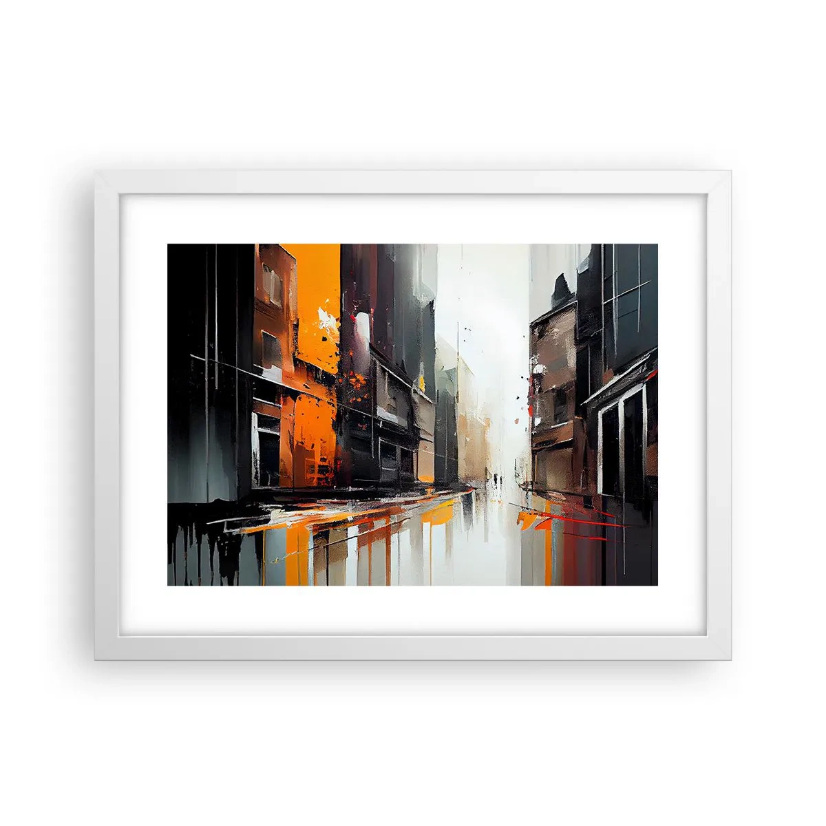 Poszter fekete keretben - Esős nap - 40x30 cm