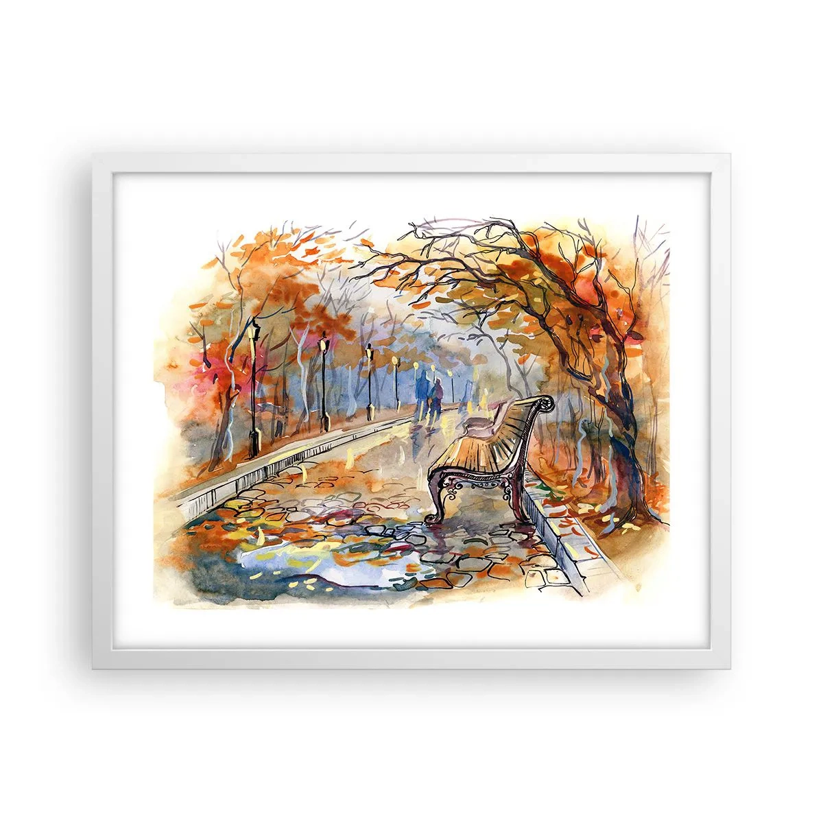 Poszter fekete keretben - Kiránduljunk együtt az őszbe - 50x40 cm