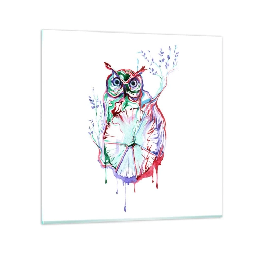 Üveg kép - Természeténél fogva bölcs - 70x70 cm