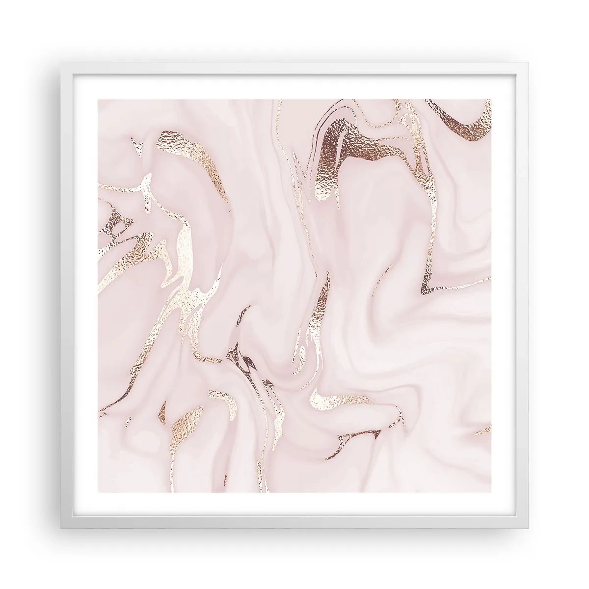 Poszter fekete keretben - Rózsaszín tébolyban - 60x60 cm