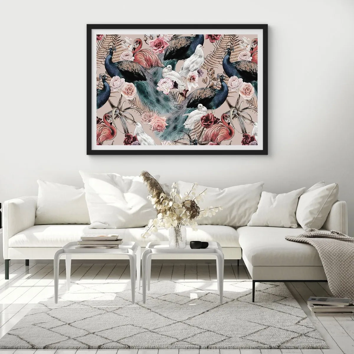 Poszter fehér keretben - A palota kertjében - 100x70 cm