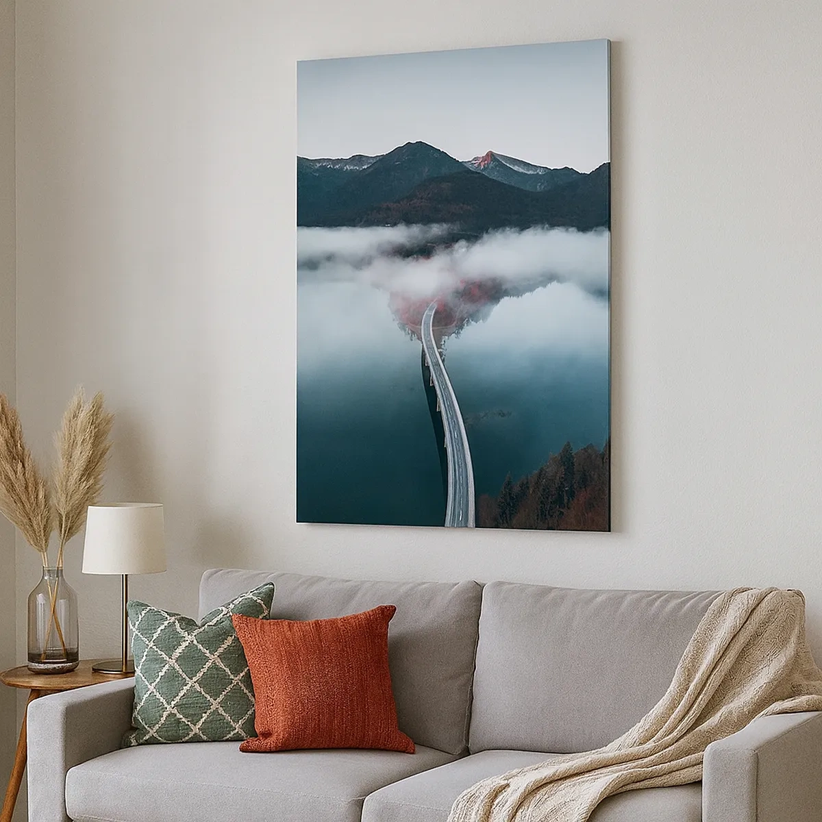 Vászonkép - Tükörsima víz felett - 50x70 cm