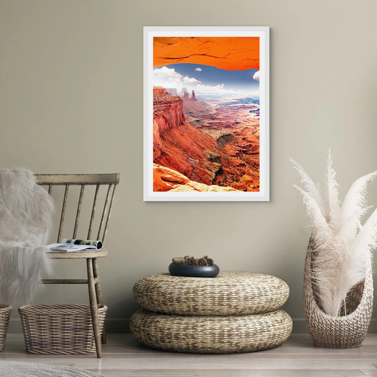 Poszter fekete keretben - Maga a természet faragta - 70x100 cm