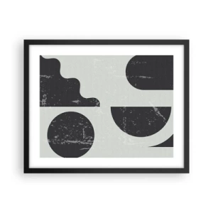 Poszter fehér keretben - Kompozíció fent és lent - 50x40 cm