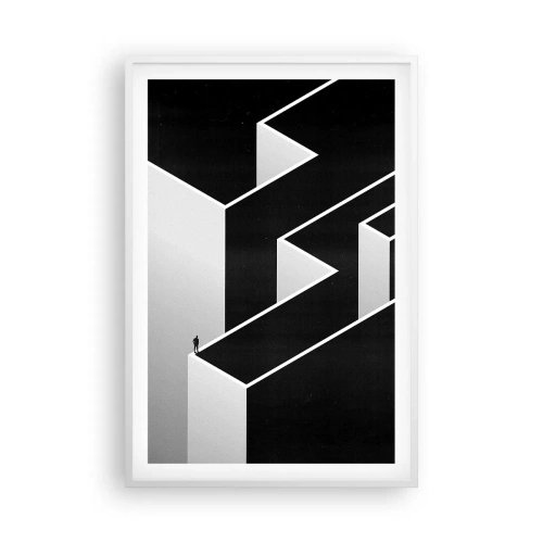 Poszter fekete keretben - Magány a csúcson - 61x91 cm