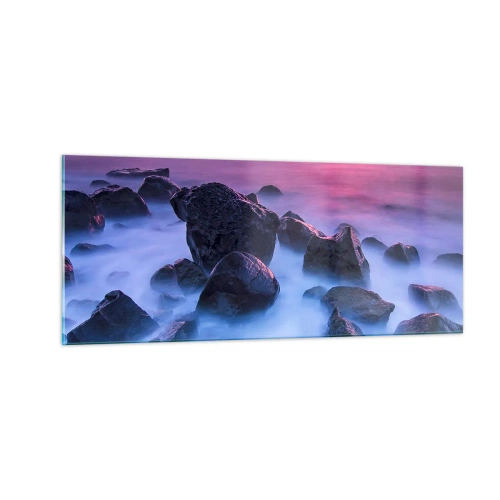 Üveg kép - Születés fényben és ködben - 100x40 cm