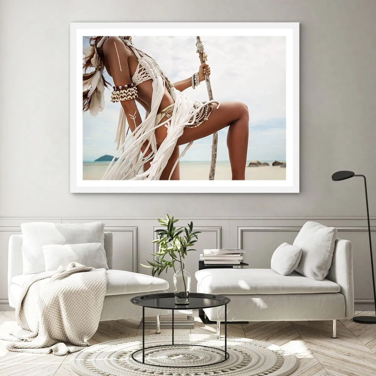 Poszter fekete keretben - A nap papnője - 50x40 cm