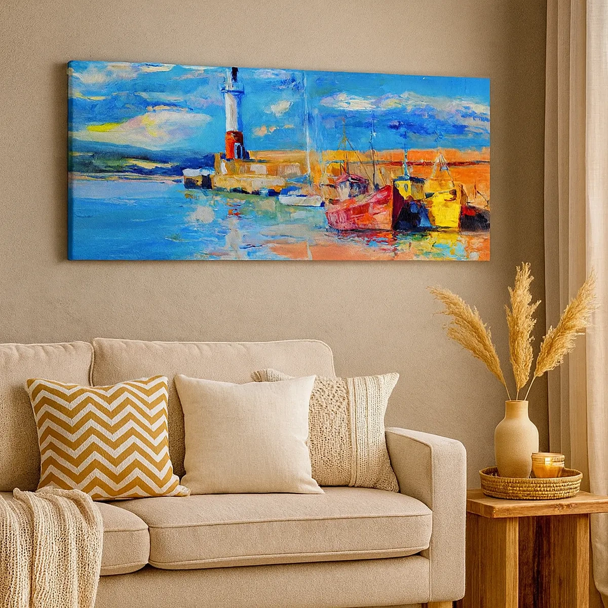 Vászonkép - Egy délután a szivárványos öbölben - 30x30 cm