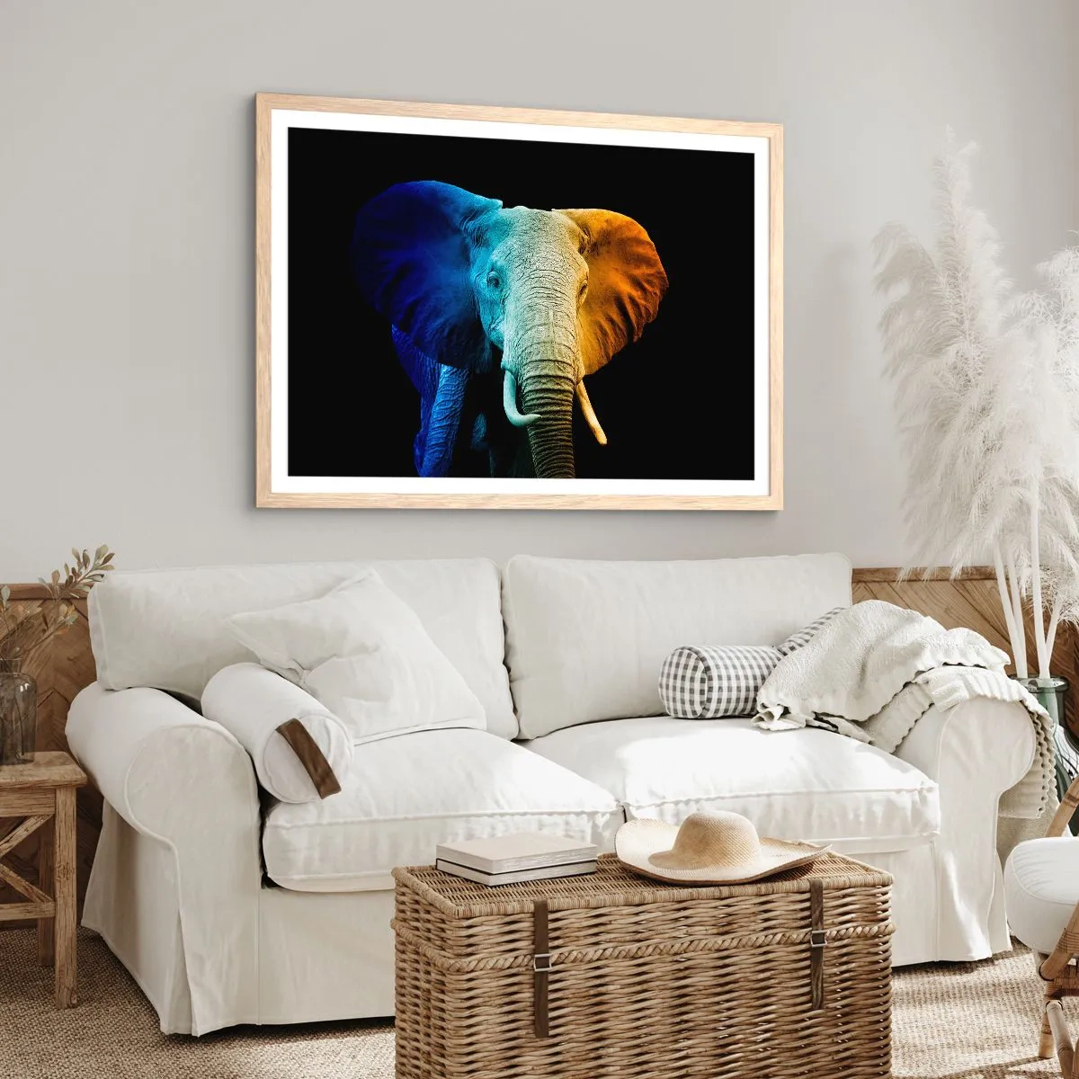 Poszter világos tölgy keretben - Excentrikus, nem különc - 91x61 cm