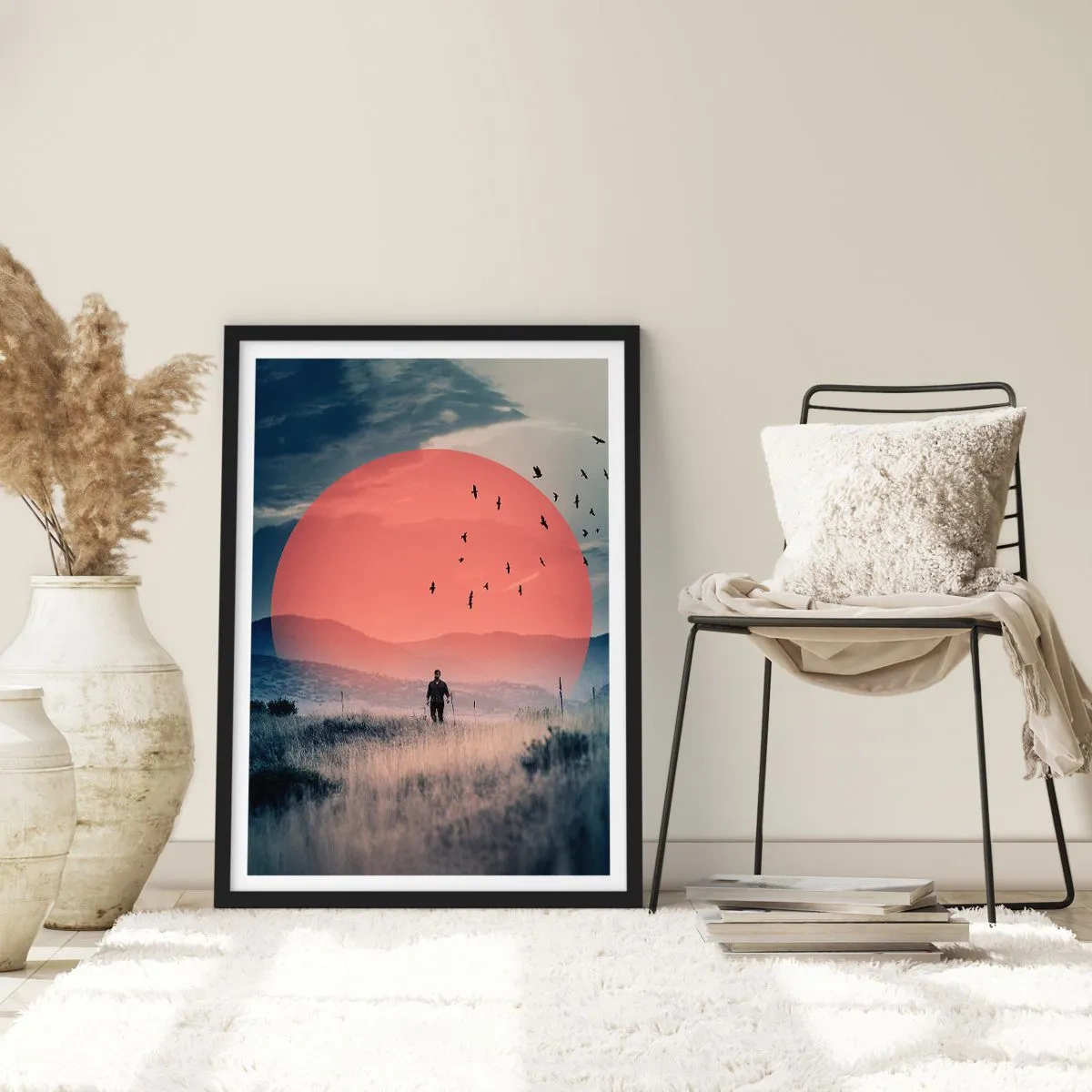 Poszter fehér keretben - Elemében - 70x100 cm