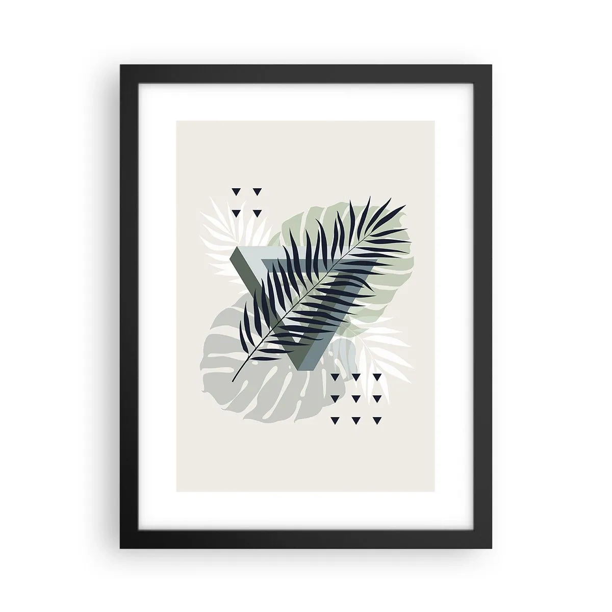 Poszter fehér keretben - Természet és geometria – két rend? - 30x40 cm