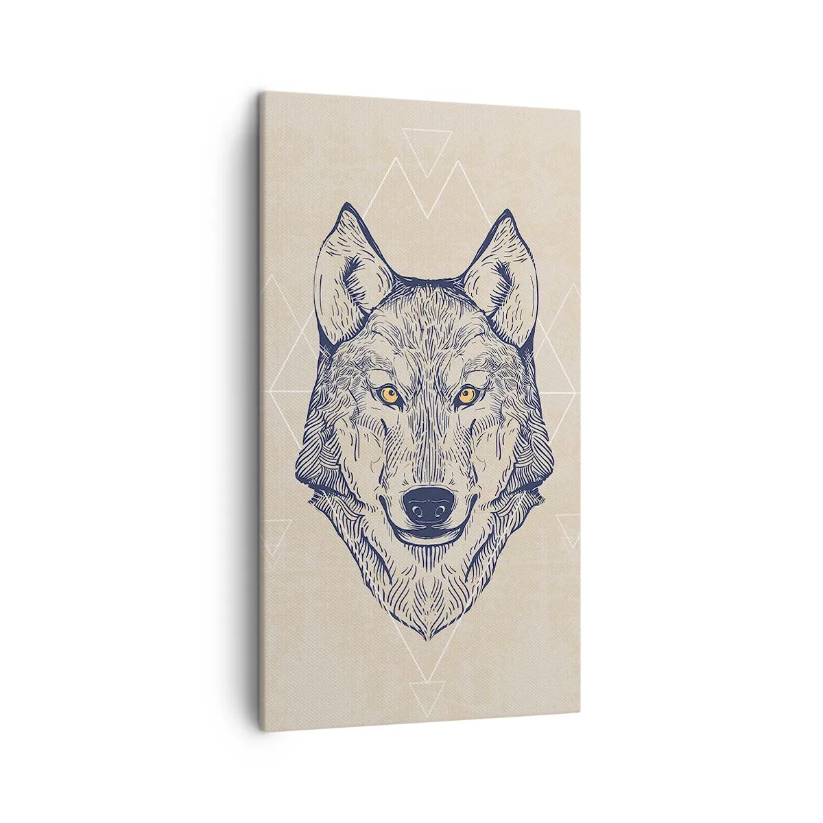 Vászonkép - Átható tekintetű alfa - 45x80 cm