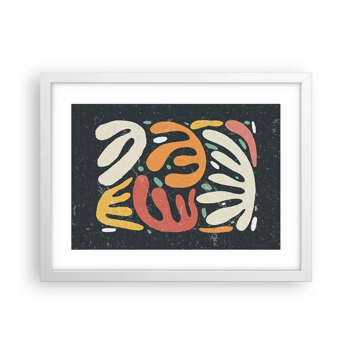 Poszter fekete keretben - Kompozíció - mindjárt elkaplak - 40x30 cm