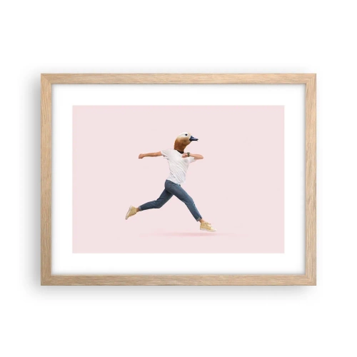 Poszter világos tölgy keretben - Egy csipetnyi abszurditás - 40x30 cm