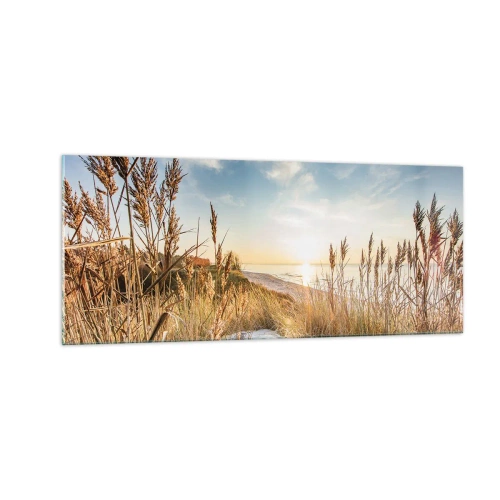 Üveg kép - Északi strand - 100x40 cm