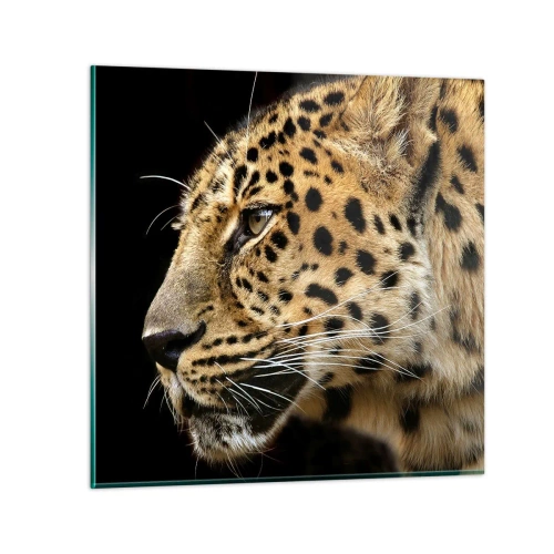 Üveg kép - Nyugodt, koncentrált, kész - 50x50 cm