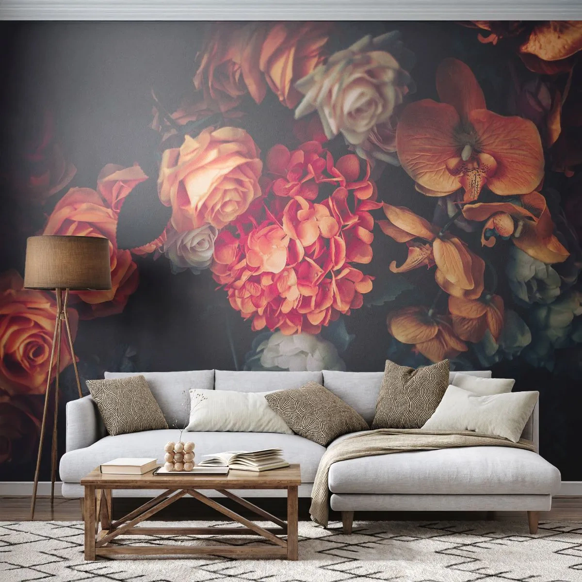 Öntapadós Fotótapéta Deluxe Sticker - Mint a holland mestereknél - Csokor virág, Virágok, Rózsák - 250x175 cm